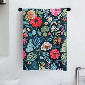 18″x30″ Highly Absorbent Quick Dry Microfiber Kitchen Towels Ultra Soft Machine Washable Solid Pattern Decorative
