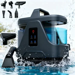 1850W Wet Dry Washing Upholstery Spill Spot Vacuum Cleaner Household Spot Carpet Cleaner Mini Sofa Pet Stain Remover
