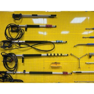 18ft 20ft Aluminum Telescopic Gutter Cleaner Cleaning Tool Wand Multi Purpose Gutter Cleaning Pressure Washer