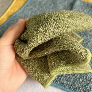 1PCS Kitchen Daily Dish Towel Dish Cloth Kitchen Towels Rag Non stick Oil Thickened Table Cleaning Cloth Absorbent Scouring Pad