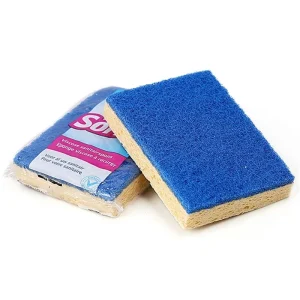1pk Screen Cleaning Pad Heavy Duty Kitchen Cellulose Cleaning Sponge Scouring Pad for Dish