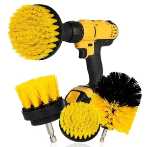 2/3.5/4” Electric Scrubber Brush Drill Kit 3Pcs Set Plastic Cleaning Nylon Brushes for Wheel Cleaning for Carpet Glass Car