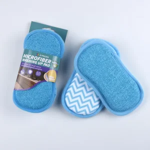 2 Pieces Sustainable Square Kitchen Scrub Sponges Non-Scratch Reusable Scouring Pads 20mm Thick for Dishes Pots