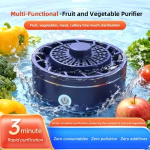 2 in 1 Fruit and Vegetable Washing Machine Portable Fruit and Vegetable Cleaner Device OH ion Purifier for Fruit