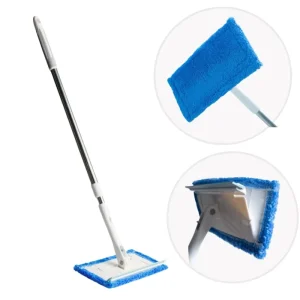 2 in 1 Portable Window Glass Cleaning Brush Double Sided Sponge Wiper Scraper Bathroom Squeegee for Shower Glass