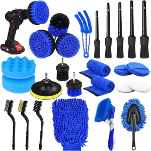 20 Piece Car Detailing Auto Household Cleaning Tools Kit Washing Brush Set