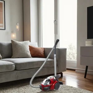 2000W Canister Vacuum Cleaner with Metal Telescopic Tube for Efficient Household Cleaning