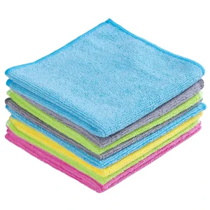 200gsm 30x30cm Square Microfiber Cleaning Cloths Reusable Eco-Friendly Kitchen Dish Towels for Cleaning Use