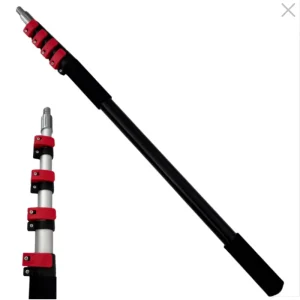 20FT Aluminum Telescopic Pole for Water Fed Brush Solar Panel Cleaner Brush Extension Pole for Tool Window Cleaning