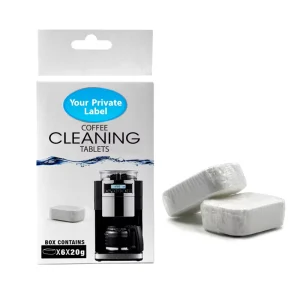 20Pcs Box Coffee Machines Cleaning Tablets Effervescent Tablets Universal Descaling Solution for All Types Coffee Machines