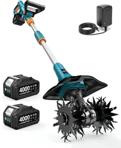 20V Handheld Mini Cordless Tiller Cultivator Electric 9 in Tilling Garden Tool CE RoHS Private Label