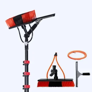 20ft Telescopic Eco Friendly Plastic Handheld Solar Panel Cleaning Brush with Extended Pole for Windows