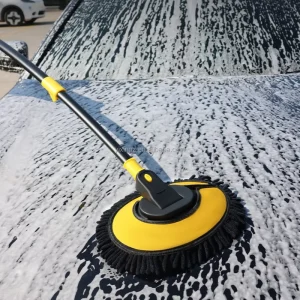 21° Curved Car Cleaning Tools Car Washing Mop Cleaning Brush Telescopic Long Handle Car Cleaning Chenille Mop