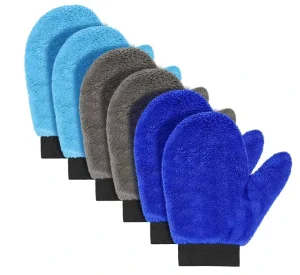 23*18cm Mix Color 60g Coral Fleece Car Washing Gloves Auto Detailing Wash Mitt