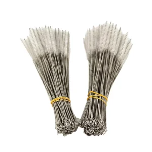 230mm Stainless Steel Straw Brush for Bamboo Silicone Stainless Steel Straw Cleaning Brush