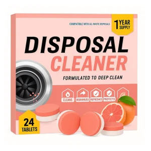 24 Pack Fresh Perfume Lemon Grapefruit Foam Sink Garburator Disposer Freshener Garbage Disposal Cleaner Deodorizer Tablets