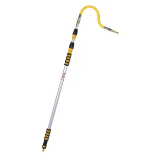 24FT Reach Gutter Cleaning Tools from the Ground 16FT Telescoping Gutter Cleaner Tool Rain Gutter Cleaning Tool for Debris