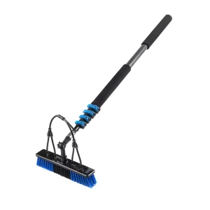 24ft Aluminum PV Telescopic Water Fed Eco Friendly Wash Brush for Solar Panel Cleaning