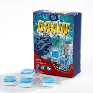 24pcs Box Stocked Customized Eco Friendly Disposable Solid Drain Cleaning Tablets Descaling YRKL Brand