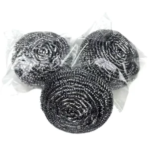 25g pieces 410 Stainless Steel Scrubber Metal Scouring Pads Sponge Cleaning Ball for Dishes Pots Pans