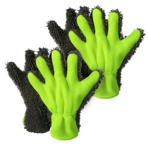 26*19cm Mix Color 47g Sandwich Chenille Car Washing Gloves Double Sided Auto Detailing Wash Mitt