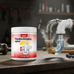 260g Powerful Bathroom Kitchen Pipe Cleaner Pipe Dredging Agent Sink Drain Cleaner Sewer Cleaning Powder Kitchen
