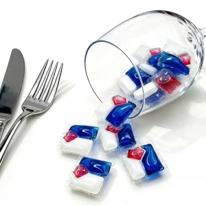 3 Chamber Dishwashing Detergent Pods Eco friendly Phosphate Free Capsule Lave Vaisselle