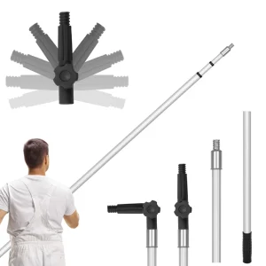3 Segment Twist Lock Light Weight Rotation Aluminum Telescopic Pole