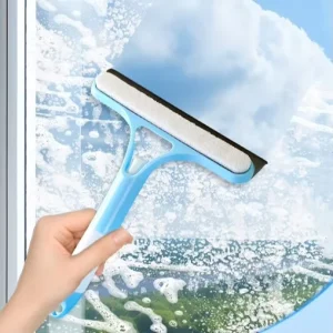 3 in 1 Household Rubber Squeegee Sponge Glass Cleaning Mirror Scraper with Watering Can for Window Spray Squeegees