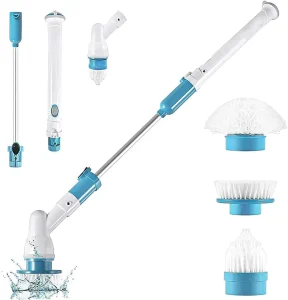 3 in 1 Multi function Kitchen Cleaning Brush Home Bathroom Cleaning Tool Extension Handle Electric Cleaning Brush Bathroom Brush