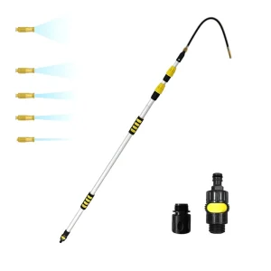 3.2M Gutter Cleaner Aluminum Telescopic Pole Multi functional with Plastic Push Button Switch Reusable Eco Friendly