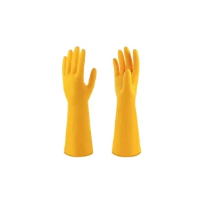 30 110g 30cm Durable Reusable Waterproof Anti Slip Powder Free Latex Rubber Household Gloves for Kitchen Dish Washing