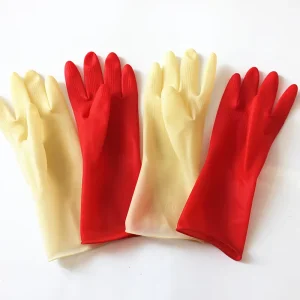 30 35 45 55cm 70 to 200g Pure Latex Coated Safety Gloves for Household Work Waterproof Rubber Hand Gloves for Kitchen Use