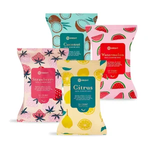 30 Pcs Daily Cleansing Facial Towelettes Strawberry Makeup Remover Wipes