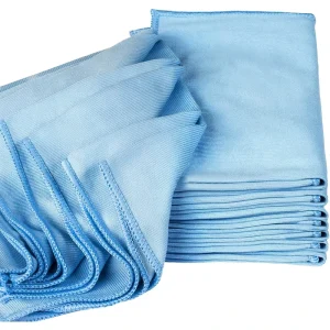 300GSM Microfiber Glass Cleaning Cloth Lint Free Quick Dry Car Mirror Polishing Cloth Absorbent Window Cleaning Towels