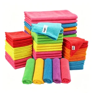 300gsm 40×40 Quick Dry Reusable Microfiber Towel All Purpose Short Pile Cloth for Car Detailing and Cleaning Soft and Absorbent