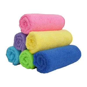 300gsm Fast Absorbing Microfiber Cleaning Towels Bulk Custom 30x30cm Multipurpose Cleaning Cloth with Full Color Printing