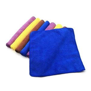 300gsm Gray Warp Knitted Microfiber Cleaning Cloth Quick Dry 40*40cm Towels for Car Kitchen for Cleaning Drying