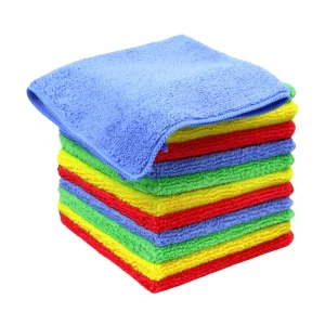 300gsm Microfiber Cleaning Cloth Quick Dry Multicolor Soft Household Towels Warp Knitted Window Kitchen Cleaning Towel