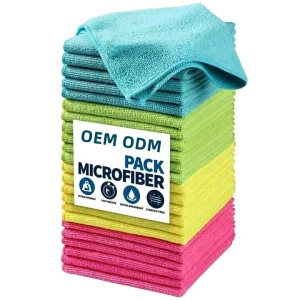 300gsm Microfiber Cleaning Cloth Quick-Dry Premium Lint-Free Scratch-Free High Absorbent Car Cleaning Towels Dish Rag Microfibre