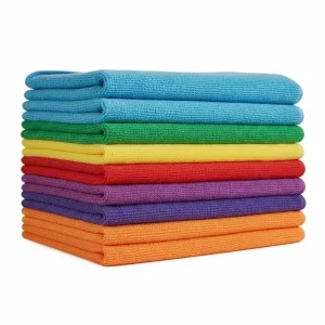300gsm Ultra-Absorbent Quick-Dry Microfiber Kitchen Towel 40X40cm Soft Highly Absorbent Warp Knitted Car Cleaning Towel Cloth