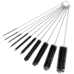 304 Stainless Steel Kitchen Cleaning Cup Brush Nylon Cleaning Brush Multi Functional Cleaning Brush