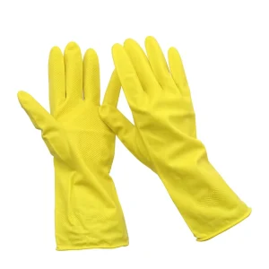 30CM 60G Elbow Long Latex Rubber Hand Gloves Soft Reusable Household Dishwashing Cleaning Gloves Individually Packed