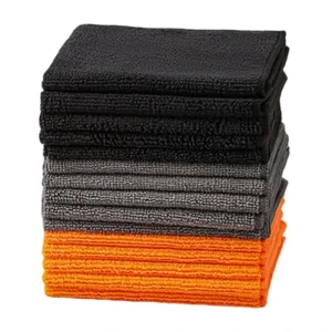 30x30cm 250gsm Microfiber Kitchen Towel Custom Logo 80% Polyester 20% Polyamide Warp Knitted Multi-Color Cleaning