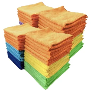 30x30cm Microfiber Lint free Dish Polishing Rags Absorbent Kitchen Drying Towel Household Window Glass Polishing Cleaning Cloths