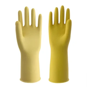 31cm 105g Powder Free Latex Soft Thickened Durable Waterproof Ambidextrous Eco Friendly Household Gloves Comfortable Reusable