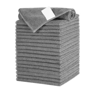 32*32cm 250gsm Microfiber Cloth Warp Knitted Terry Cloth for Car Kitchen Dish Cleaning Made of Microfiber