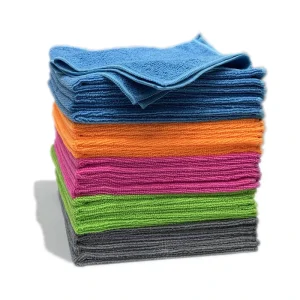 32x32cm Colorful Absorbent Quick Dry Warp Knitted Kitchen Dish Towel Reusable Microfiber Car Wash Drying Towels