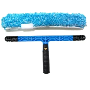 35cm Microfiber Window Cleaner Scrubber with Squeegee for Bathroom Car Glass Plastic