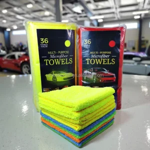 36 Pack 300GSM Microfiber Cleaning Cloths Reusable Premium Microfiber Towels Car Wash Towels